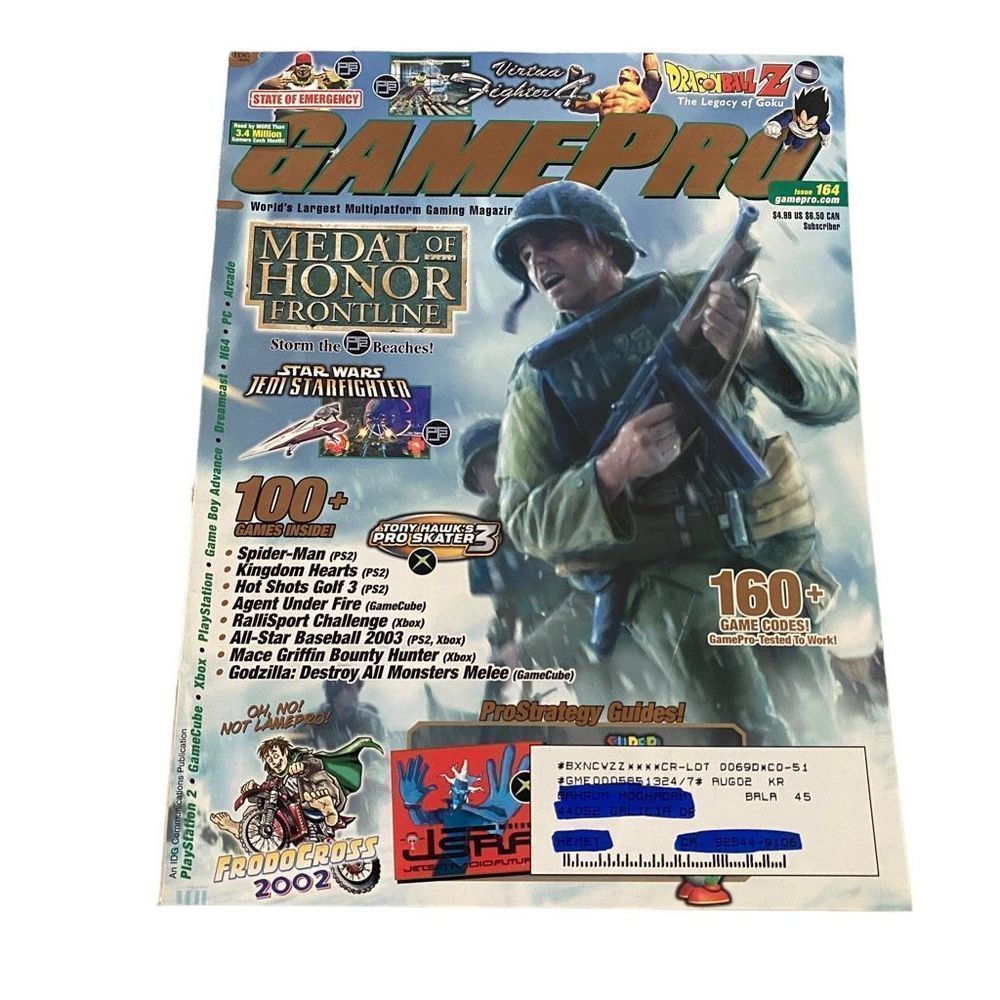 5 for $30 Gamepro Magazine May 2002 Medal of Honor Frontline Dragonball Z